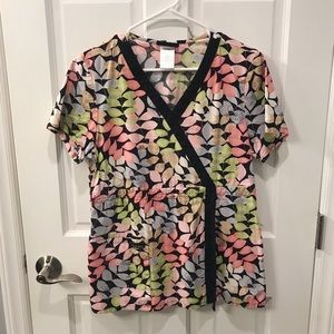 Cherokee print scrub top